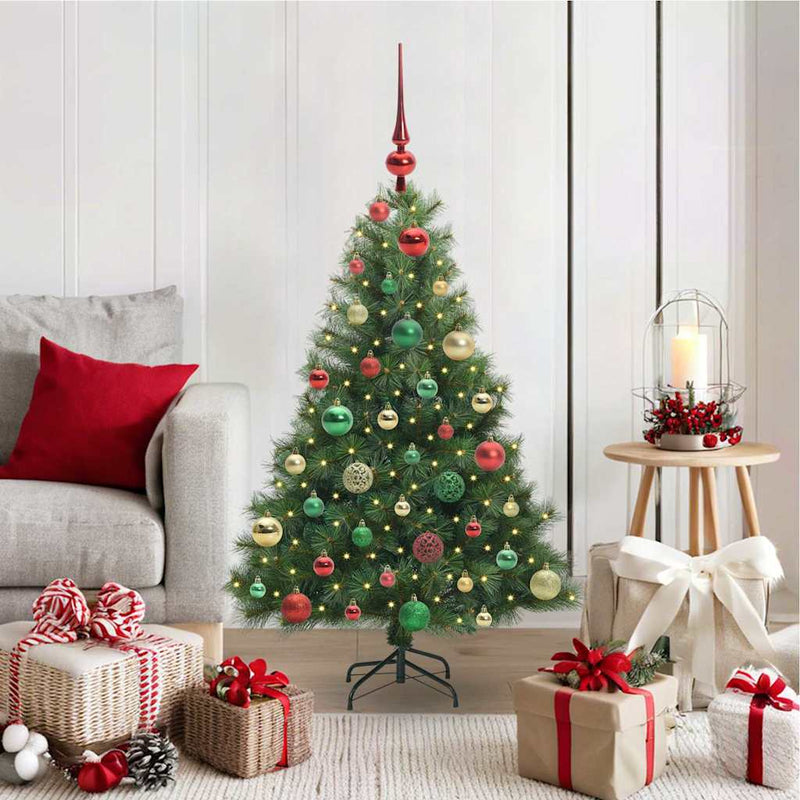 ギャラリービューアに画像をロードする, Vidaxl kunstkerstboom met 150 led met standaard groen 120 cm pe en pvc