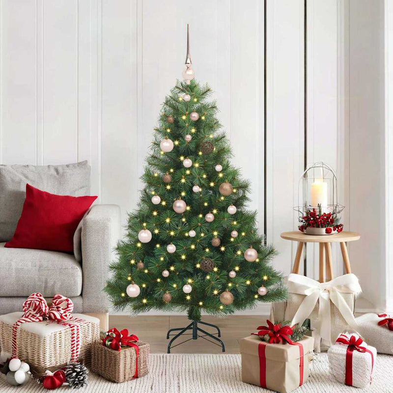ギャラリービューアに画像をロードする, Vidaxl kunstkerstboom met 150 led met standaard groen 150 cm pe en pvc