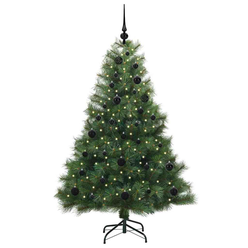 ギャラリービューアに画像をロードする, Vidaxl kunstkerstboom met 150 led met standaard groen 150 cm pe en pvc