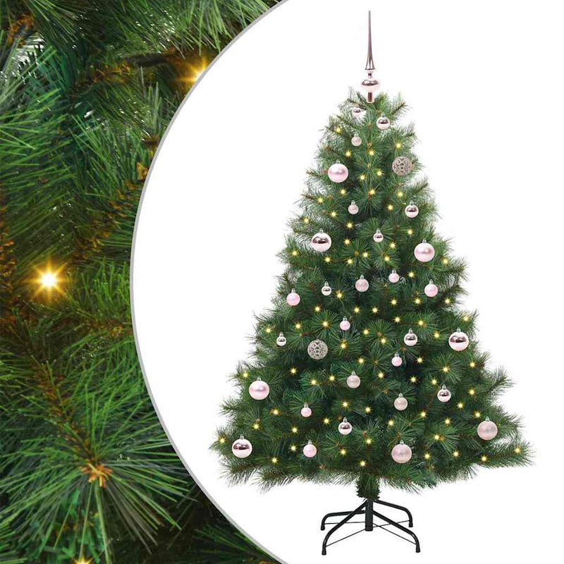 ギャラリービューアに画像をロードする, Vidaxl kunstkerstboom met 150 led met standaard groen 150 cm pe en pvc