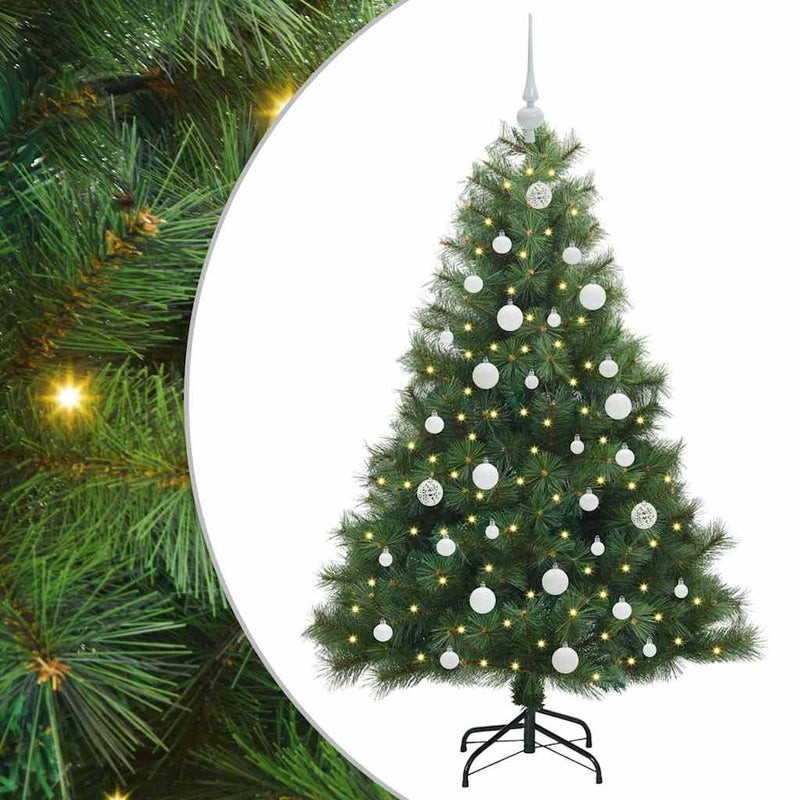 ギャラリービューアに画像をロードする, Vidaxl kunstkerstboom met 150 led met standaard groen 150 cm pe en pvc