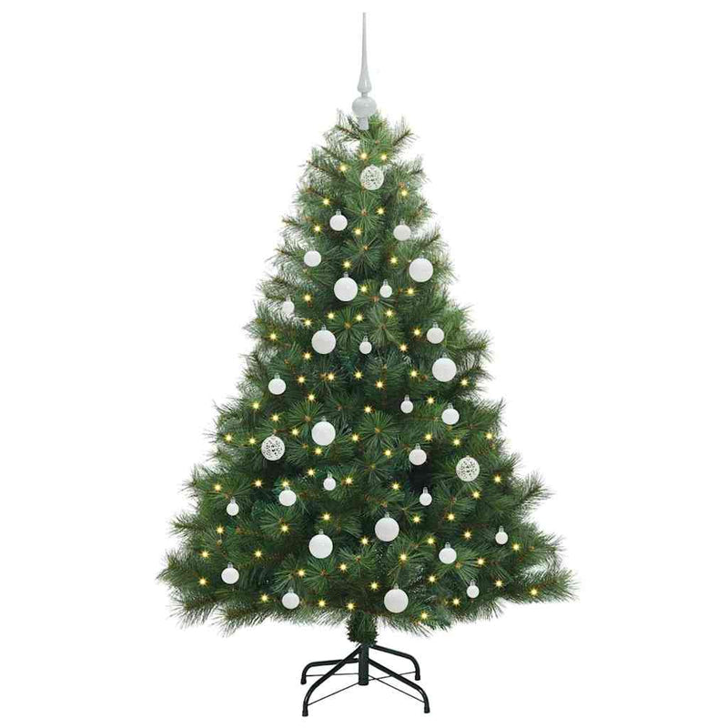 ギャラリービューアに画像をロードする, Vidaxl kunstkerstboom met 150 led met standaard groen 150 cm pe en pvc