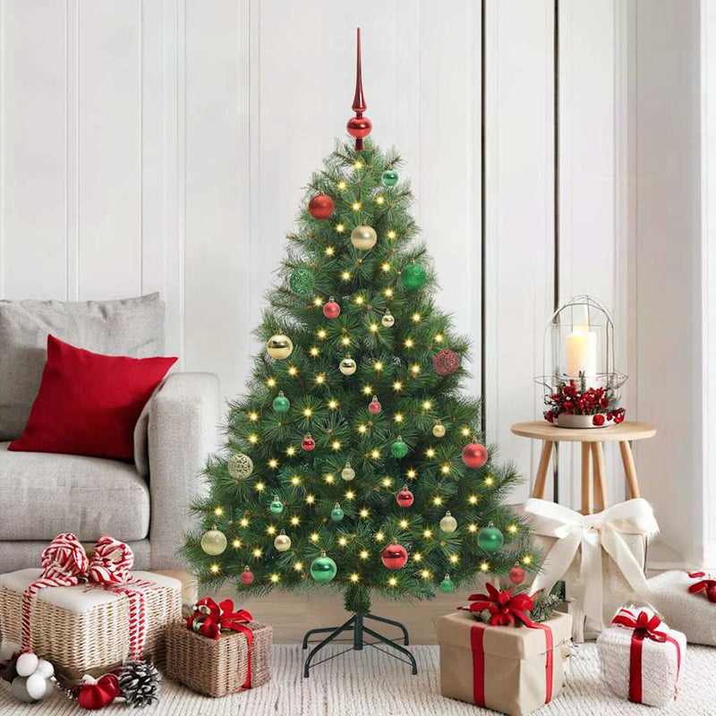ギャラリービューアに画像をロードする, Vidaxl kunstkerstboom met 150 led met standaard groen 150 cm pe en pvc