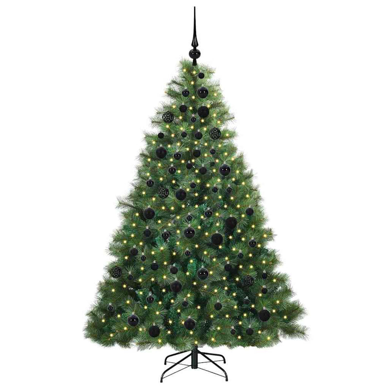 ギャラリービューアに画像をロードする, Vidaxl kunstkerstboom met 300 led met standaard groen 180 cm pe en pvc