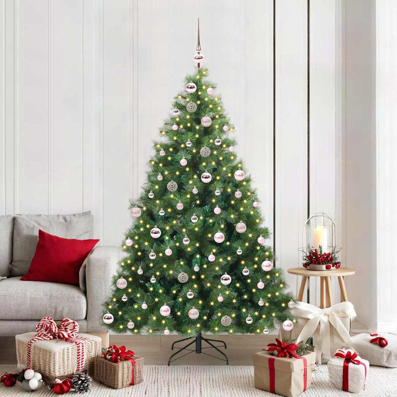 ギャラリービューアに画像をロードする, Vidaxl kunstkerstboom met 300 led met standaard groen 180 cm pe en pvc