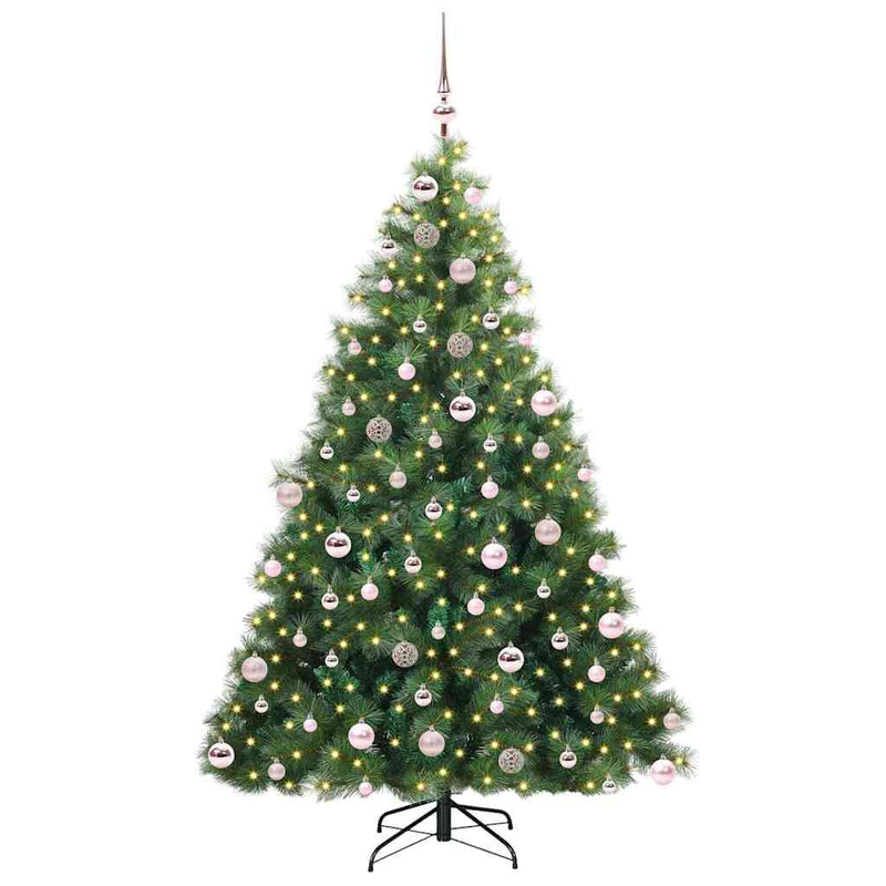 ギャラリービューアに画像をロードする, Vidaxl kunstkerstboom met 300 led met standaard groen 180 cm pe en pvc