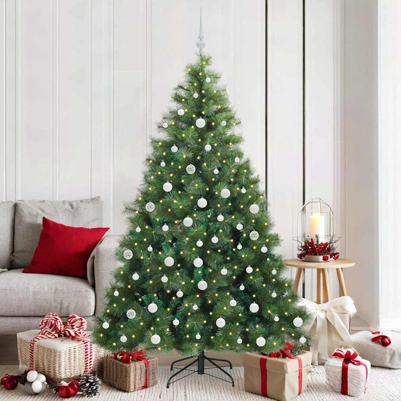 ギャラリービューアに画像をロードする, Vidaxl kunstkerstboom met 300 led met standaard groen 180 cm pe en pvc