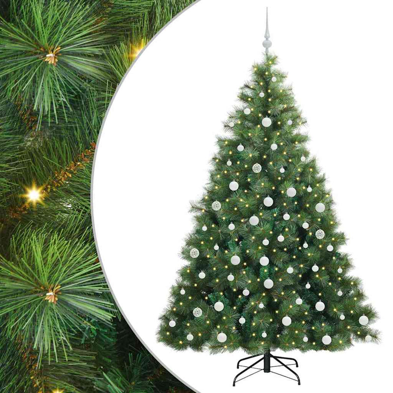 ギャラリービューアに画像をロードする, Vidaxl kunstkerstboom met 300 led met standaard groen 180 cm pe en pvc