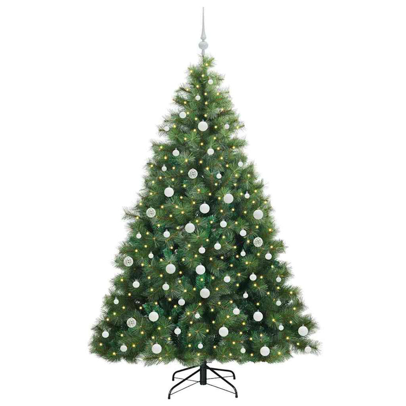 ギャラリービューアに画像をロードする, Vidaxl kunstkerstboom met 300 led met standaard groen 180 cm pe en pvc
