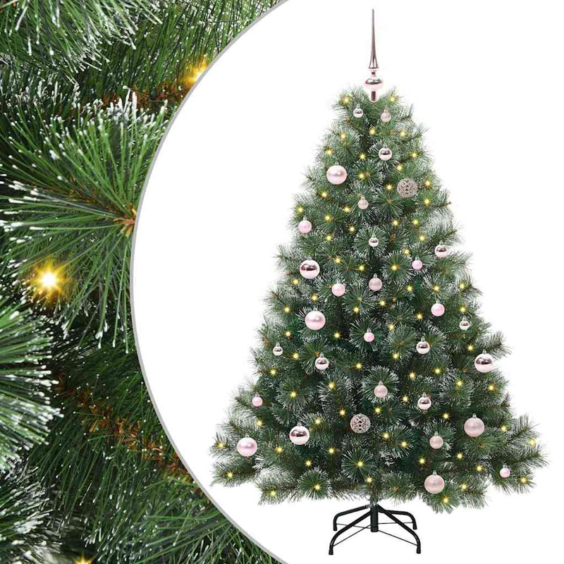 ギャラリービューアに画像をロードする, Vidaxl kunstkerstboom met 150 led met standaard groen 150 cm pe en pvc