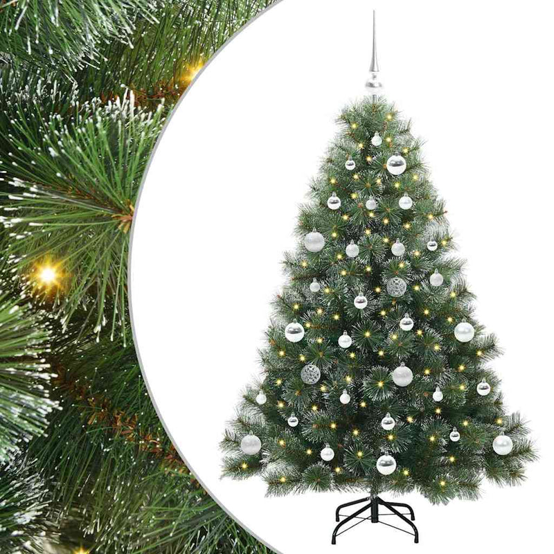 ギャラリービューアに画像をロードする, Vidaxl kunstkerstboom met 150 led met standaard groen 150 cm pe en pvc