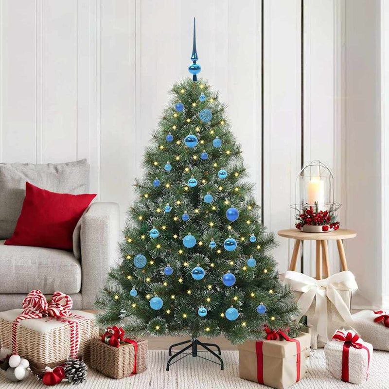 ギャラリービューアに画像をロードする, Vidaxl kunstkerstboom met 150 led met standaard groen 150 cm pe en pvc
