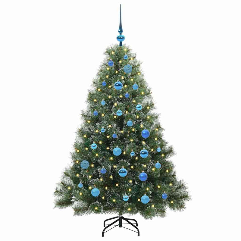 ギャラリービューアに画像をロードする, Vidaxl kunstkerstboom met 150 led met standaard groen 150 cm pe en pvc