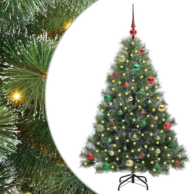 ギャラリービューアに画像をロードする, Vidaxl kunstkerstboom met 150 led met standaard groen 150 cm pe en pvc