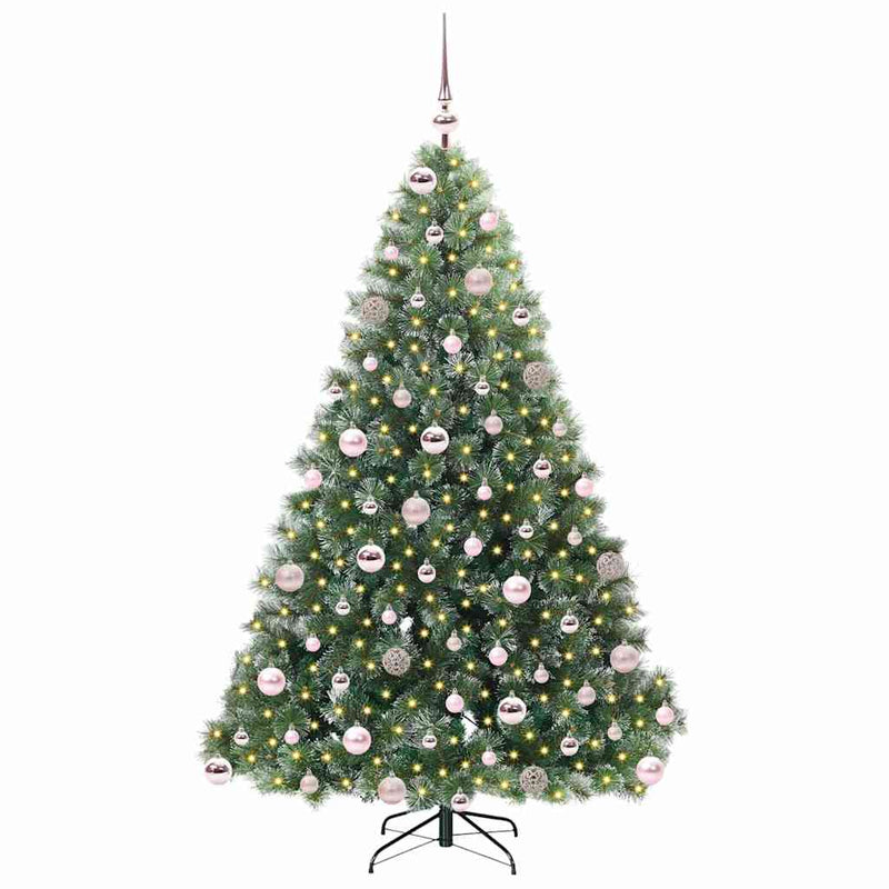 Chargez l'image dans la visionneuse de la galerie, Vidaxl kunstkerstboom met 300 led met standaard groen 180 cm pe en pvc