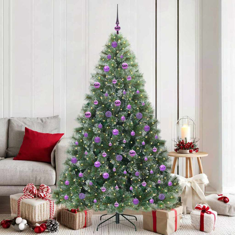 Chargez l'image dans la visionneuse de la galerie, Vidaxl kunstkerstboom met 300 led met standaard groen 180 cm pe en pvc