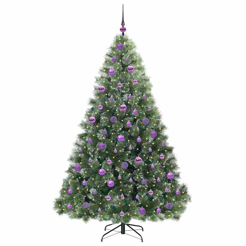Chargez l'image dans la visionneuse de la galerie, Vidaxl kunstkerstboom met 300 led met standaard groen 180 cm pe en pvc