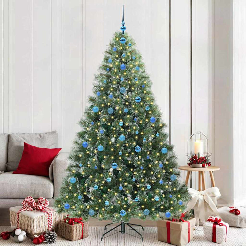 ギャラリービューアに画像をロードする, Vidaxl kunstkerstboom met 300 led met standaard groen 210 cm pe en pvc
