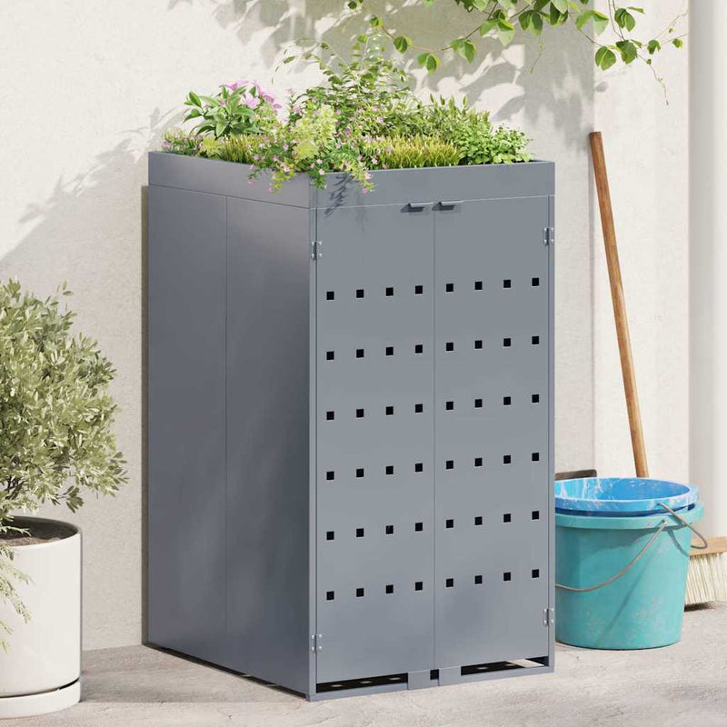 ギャラリービューアに画像をロードする, Vidaxl zwenkwagen opslag met plantenbakdak voor enkel 240l bak