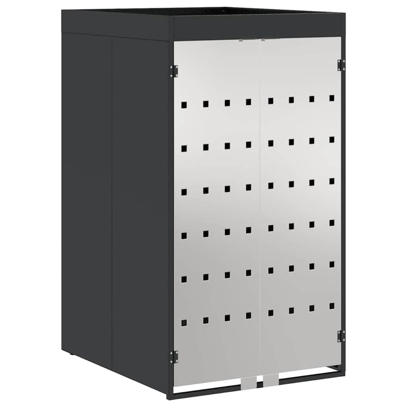 Chargez l'image dans la visionneuse de la galerie, Vidaxl afvalcontaineropslag met plantenbakdak voor 240l container