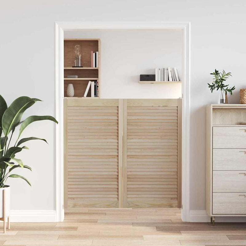 Afbeelding laden in galerijviewer, Vidaxl kastdeur 2 pcs naturel 110 x 2,1 x 59,5 cm massief grenenhout