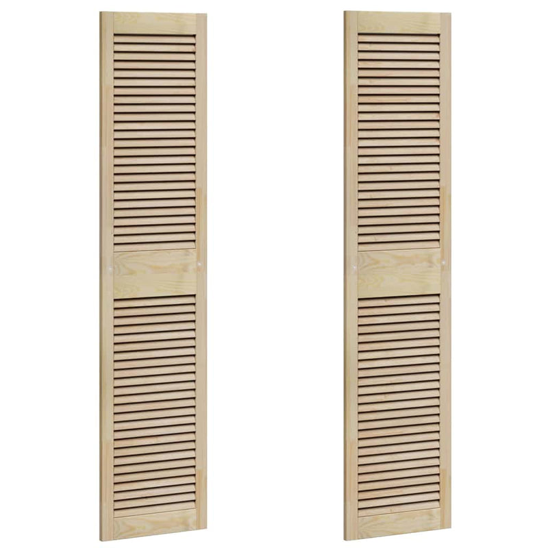 ギャラリービューアに画像をロードする, Vidaxl kastdeur 2 pcs naturel 170 x 2,1 x 39,5 cm massief grenenhout