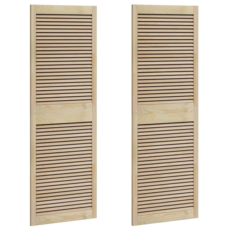 Afbeelding laden in galerijviewer, Vidaxl kastdeur 2 pcs naturel 170 x 2,1 x 59,5 cm massief grenenhout