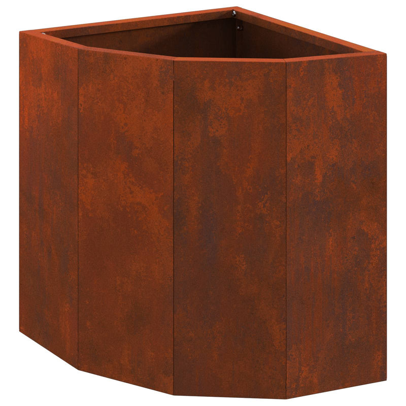 Afbeelding laden in galerijviewer, Vidaxl hoek plantbak roestig 30 x 30 x 35 cm cortenstaal