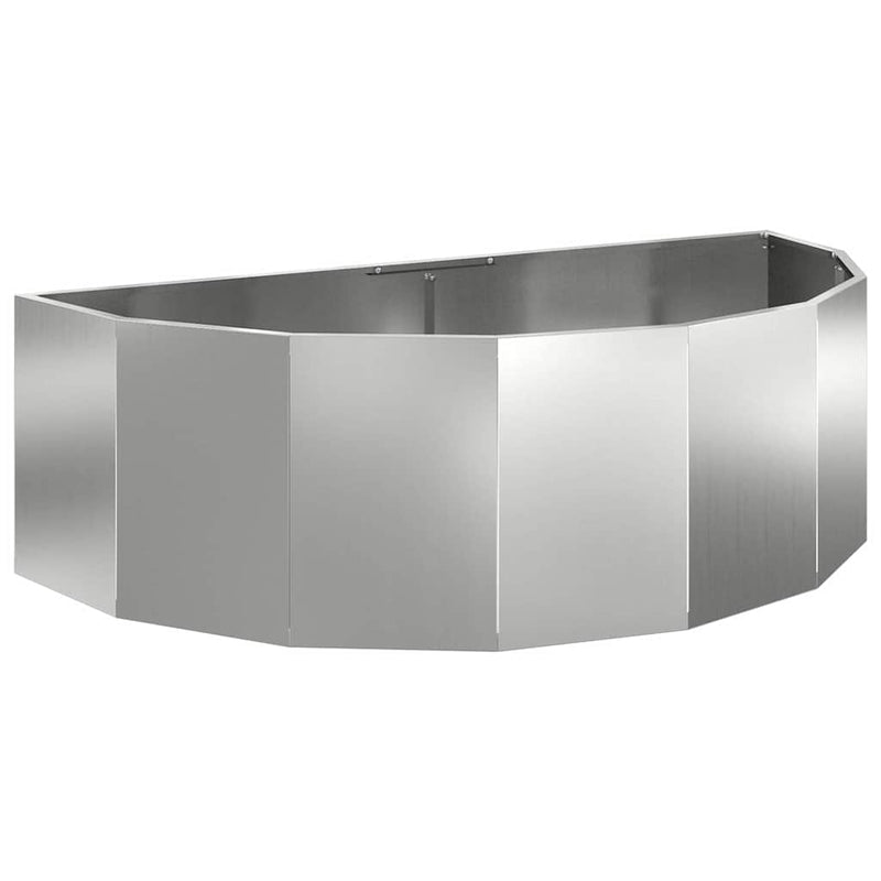 Afbeelding laden in galerijviewer, Vidaxl plantenbak zilver 120 x 60 x 35 cm gegalvaniseerd staal