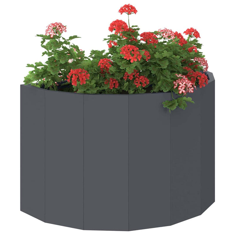 ギャラリービューアに画像をロードする, Vidaxl plantenbak antraciet 60 x 30 x 35 cm staal