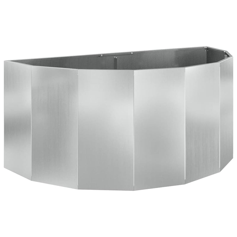 Afbeelding laden in galerijviewer, Vidaxl plantenbak zilver 120 x 60 x 50 cm gegalvaniseerd staal