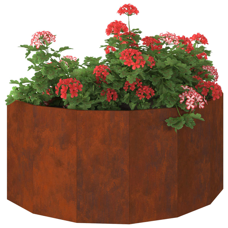 Afbeelding laden in galerijviewer, Vidaxl plantenbak roestig 120 x 60 x 50 cm cortenstaal