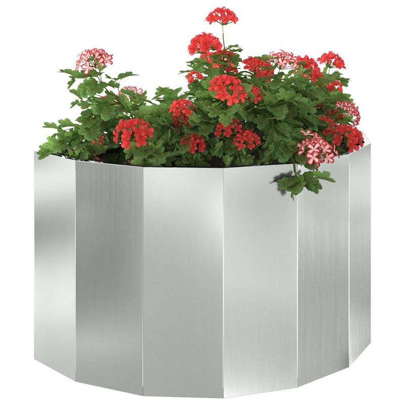 Afbeelding laden in galerijviewer, Vidaxl plantenbak zilver 90 x 45 x 50 cm gegalvaniseerd staal
