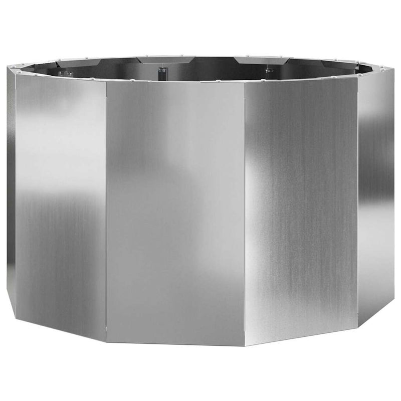 Afbeelding laden in galerijviewer, Vidaxl plantenbak zilver 60 x 60 x 35 cm gegalvaniseerd staal