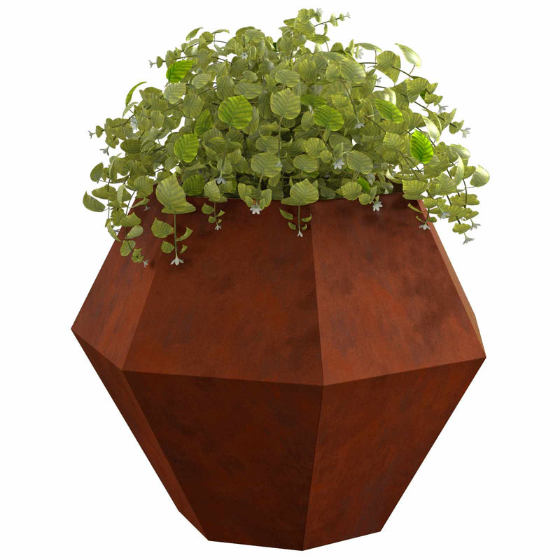 Afbeelding laden in galerijviewer, Vidaxl plantenbak 2 pcs roestig 100 x 100 x 80 cm cortenstaal