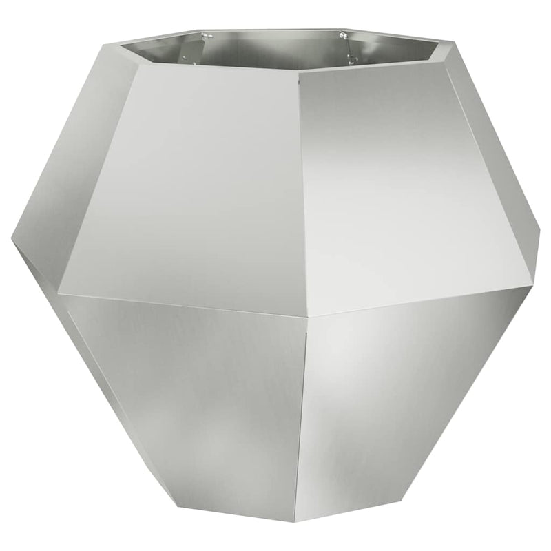 Afbeelding laden in galerijviewer, Vidaxl plantenbak zilver 75 x 75 x 60 cm gegalvaniseerd staal