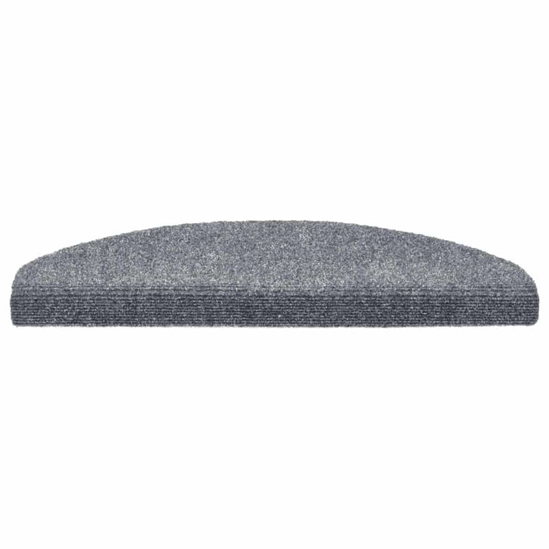 Afbeelding laden in galerijviewer, Vidaxl trapmatten zelfklevend 20 stuks 65x21x4 cm lichtgrijs halfrond groot