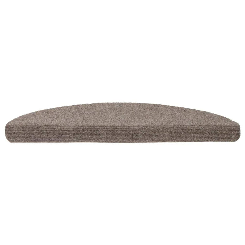 Afbeelding laden in galerijviewer, Vidaxl trapmatten zelfklevend 20 stuks 56x17x3 cm beige halfrond