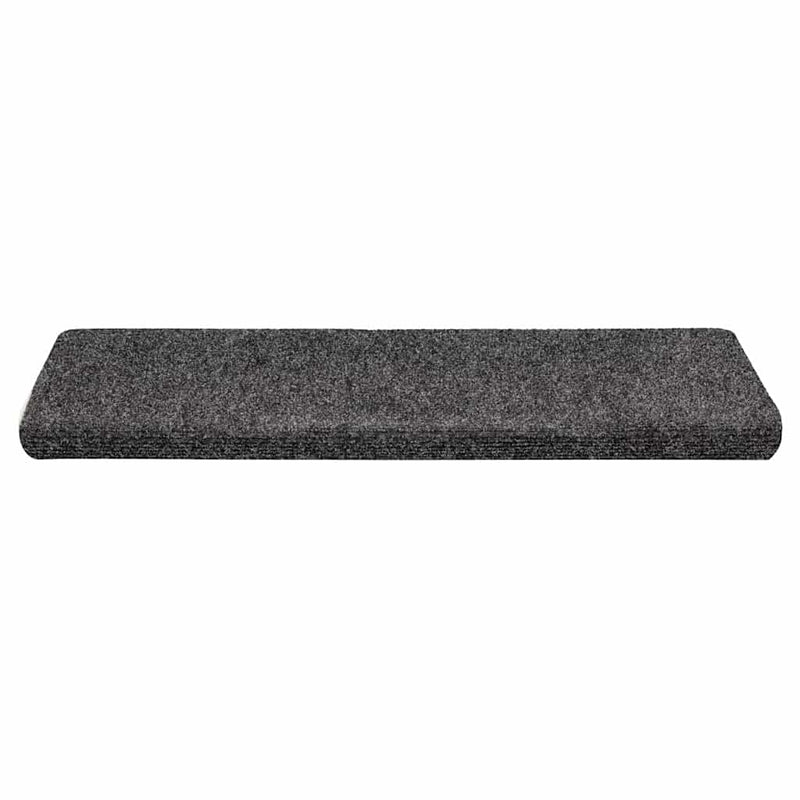 Afbeelding laden in galerijviewer, Vidaxl trapmatten zelfklevend 30 stuks 65x21x4 cm grijs rechthoekige rand