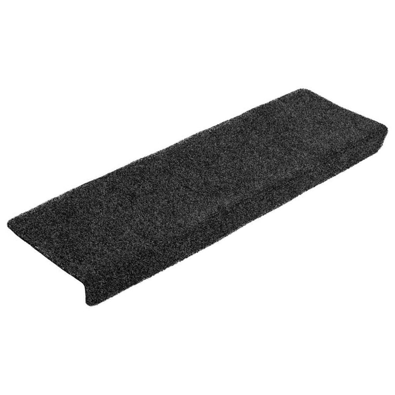Afbeelding laden in galerijviewer, Vidaxl trapmatten zelfklevend 20 stuks 65x21x4 cm grijs rechthoekige rand
