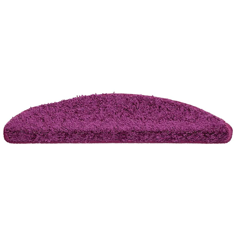 Afbeelding laden in galerijviewer, Vidaxl trapmatten 20 st 56x17x3 cm violet halfrond