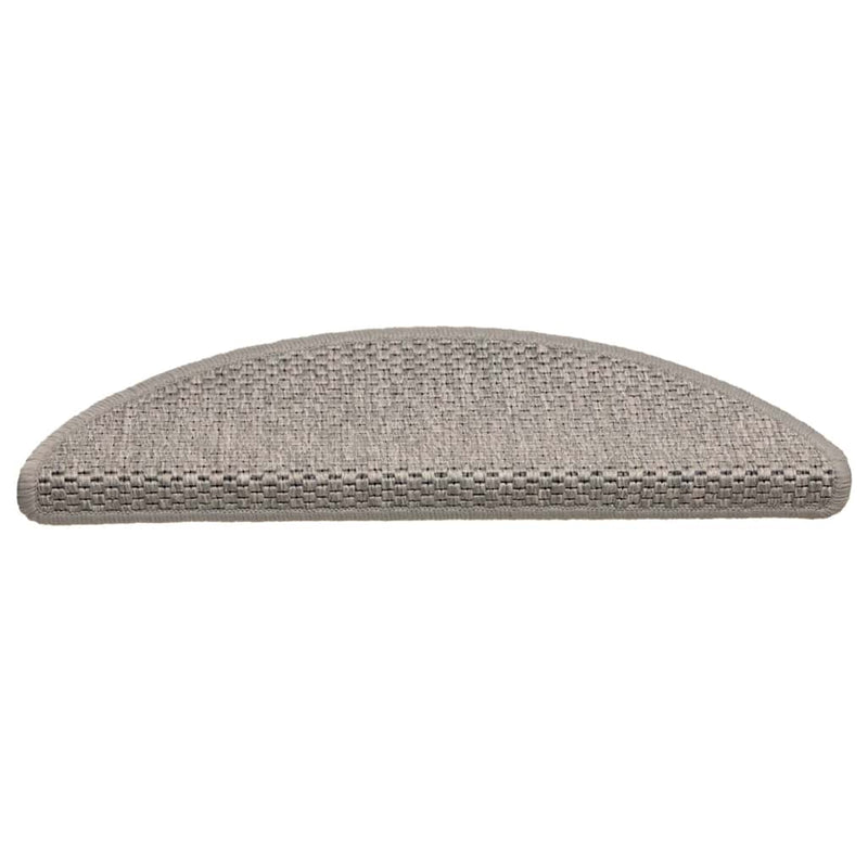 Afbeelding laden in galerijviewer, Vidaxl trapmatten zelfklevend 30 st sisal-look 56x17x3cm zilverkleurig