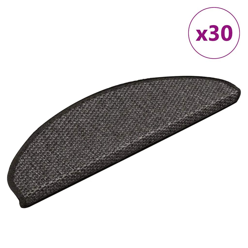 ギャラリービューアに画像をロードする, Vidaxl trapmatten zelfklevend sisal-look 30 st 65x21x4 cm antraciet
