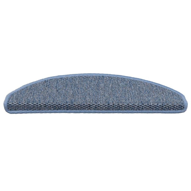 Afbeelding laden in galerijviewer, Vidaxl trapmatten zelfklevend sisal-look 30 st 65x21x4 cm blauw