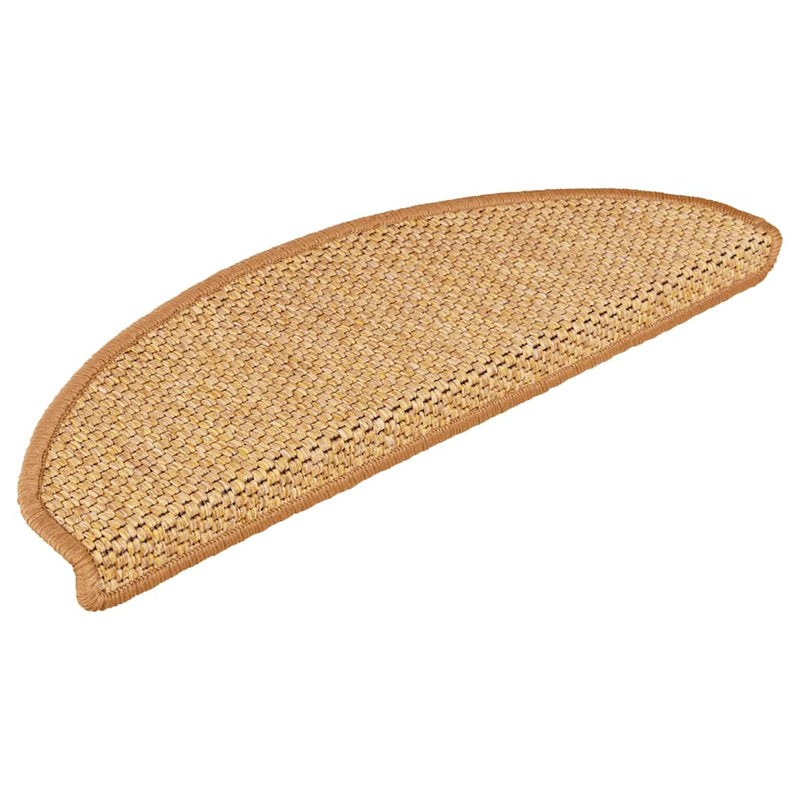 Afbeelding laden in galerijviewer, Vidaxl trapmatten zelfklevend sisal-look 30 st 65x21x4 cm sisal