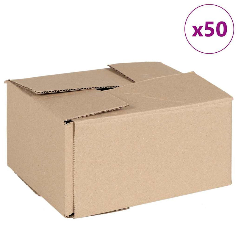 Afbeelding laden in galerijviewer, Vidaxl vouwdoos met opslag 50 pcs naturel 20 x 15 x 10 cm karton