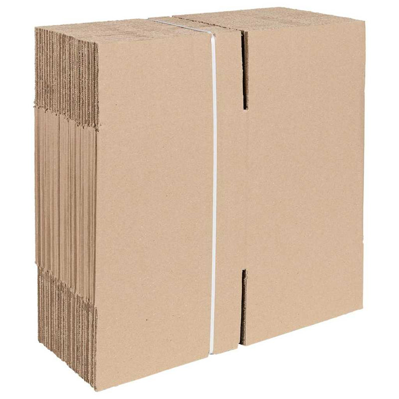 Afbeelding laden in galerijviewer, Vidaxl vouwdoos met opslag 50 pcs naturel 20 x 20 x 20 cm karton