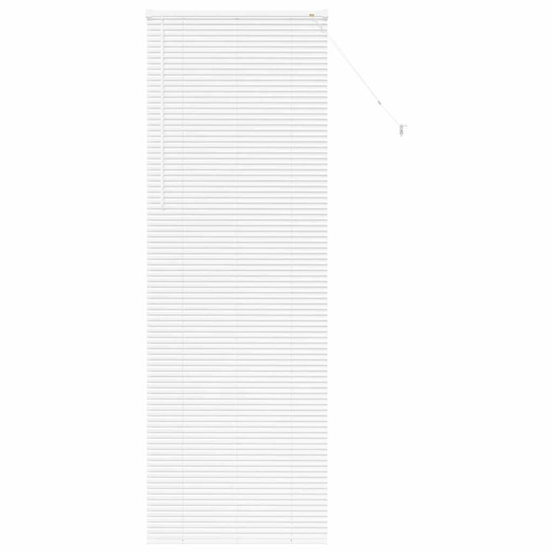 ギャラリービューアに画像をロードする, Vidaxl venetiaanse jaloezieën wit 220 x 75 cm aluminium
