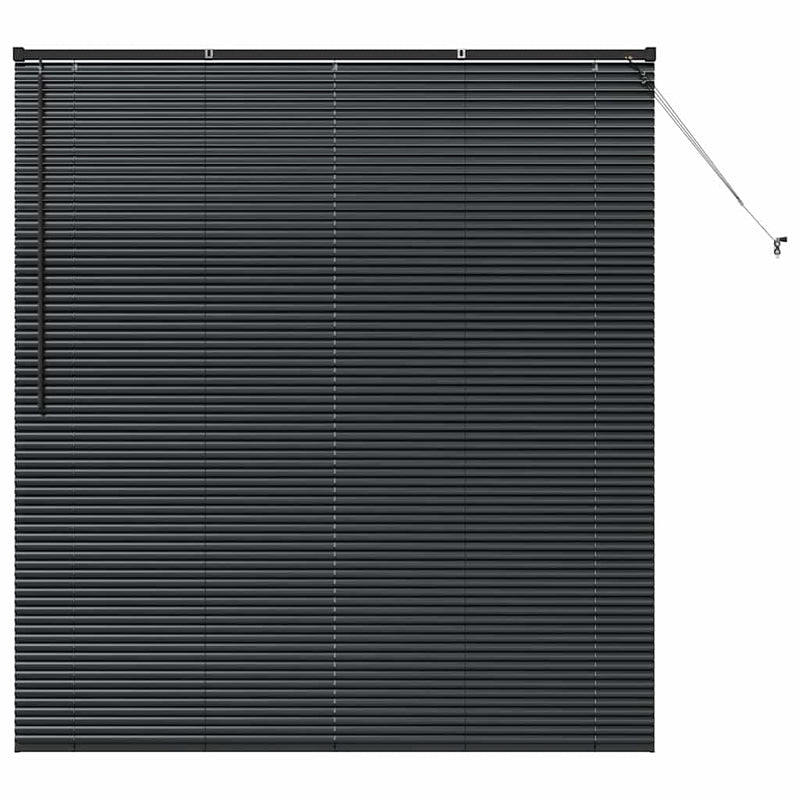 Chargez l'image dans la visionneuse de la galerie, Vidaxl venetiaanse jaloezieën zwart 175 x 160 cm aluminium