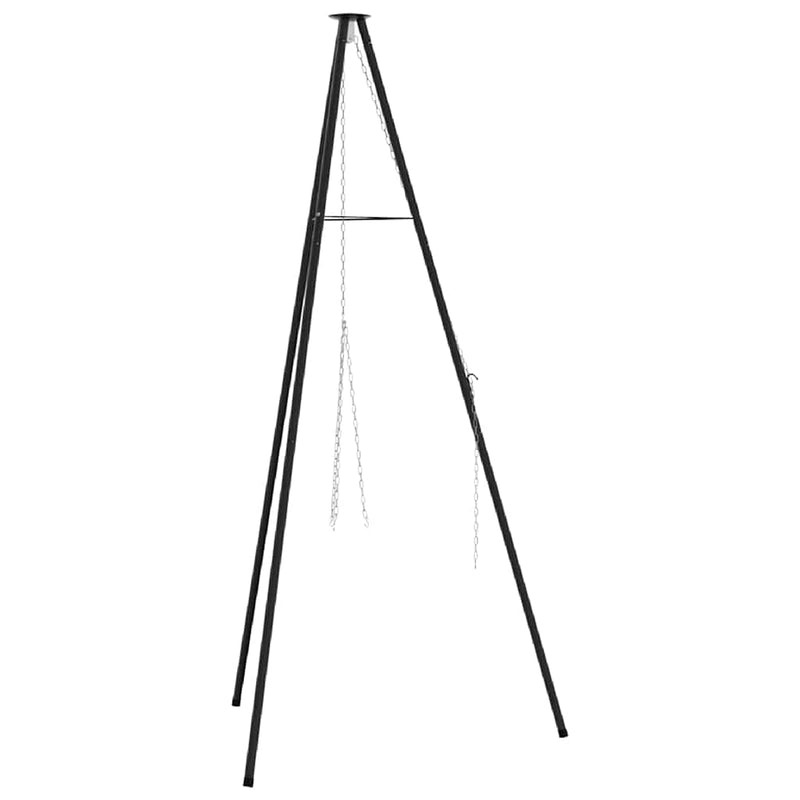 ギャラリービューアに画像をロードする, Vidaxl kampvuur tripod zwart 92 x 92 x 151,5 cm staal